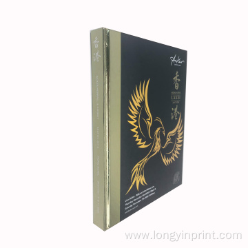 Gold foil hot stamping hardcover photo book printing